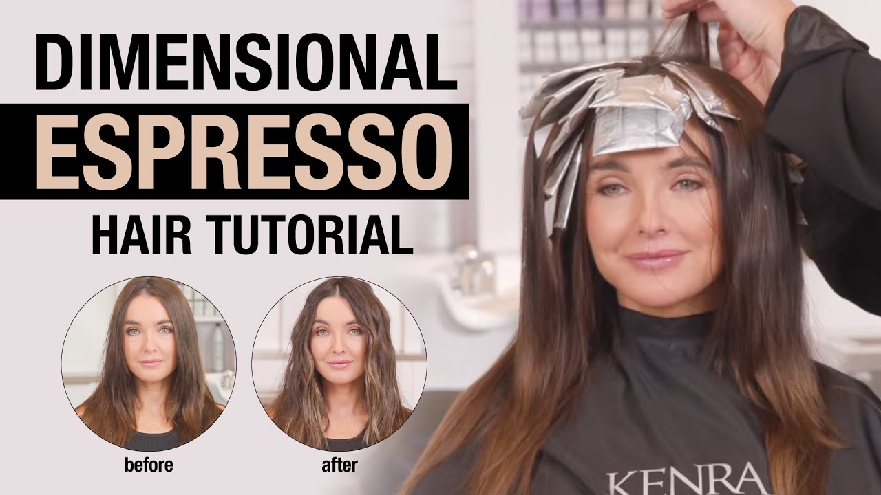 Dimensional Espresso Hair Color Blonding Tutorial