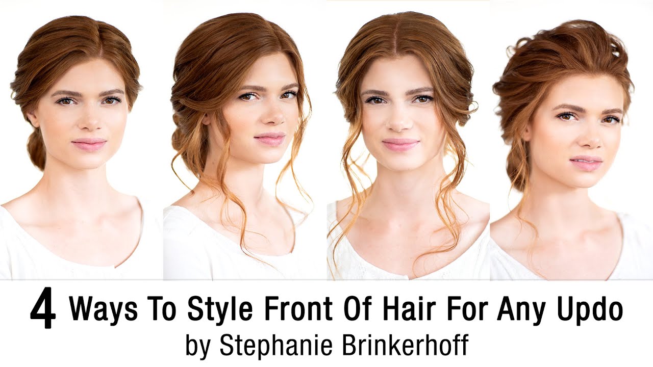 4 Ways To Style Front Of Hair For Any Updo | Bridal Upstyle Ideas