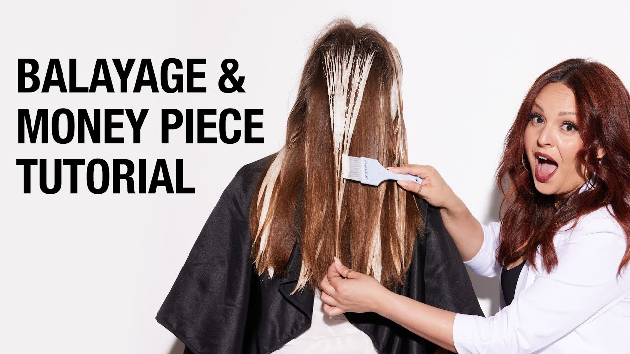 How to Balayage with Clay Lightener | Blonde Hair Painting Technique with Money Piece