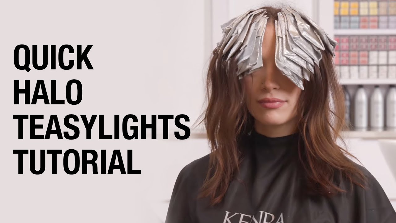 How to Do Quick Halo Teasylights for Lived-In Hair Color