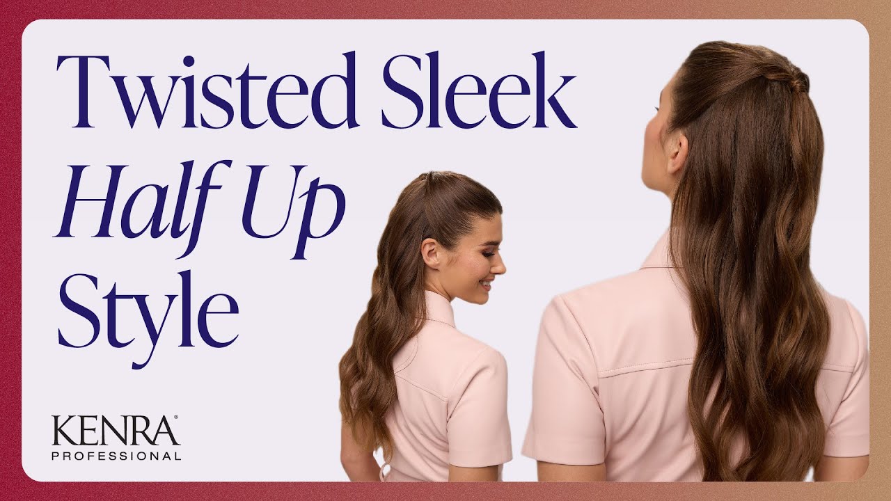 Twisted, Sleek Half Up Style