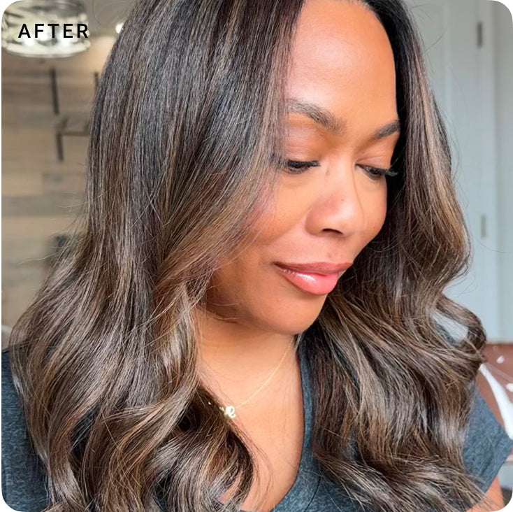 After: cool tonal refresh using Ultra Ash