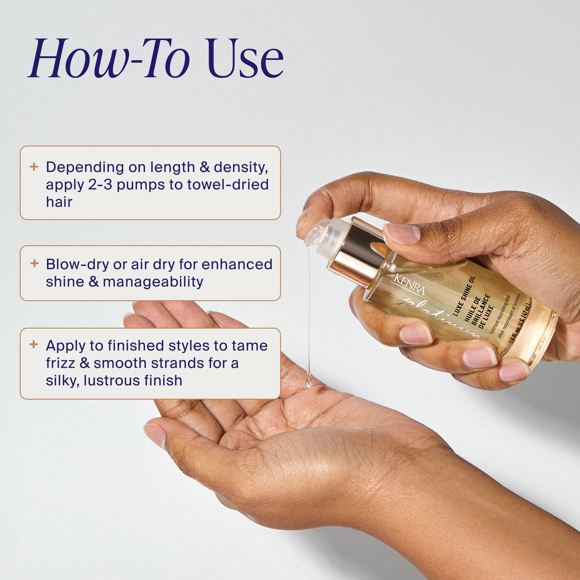 Luxe Shine Oil – Nourishing Elixir | Kenra Professional