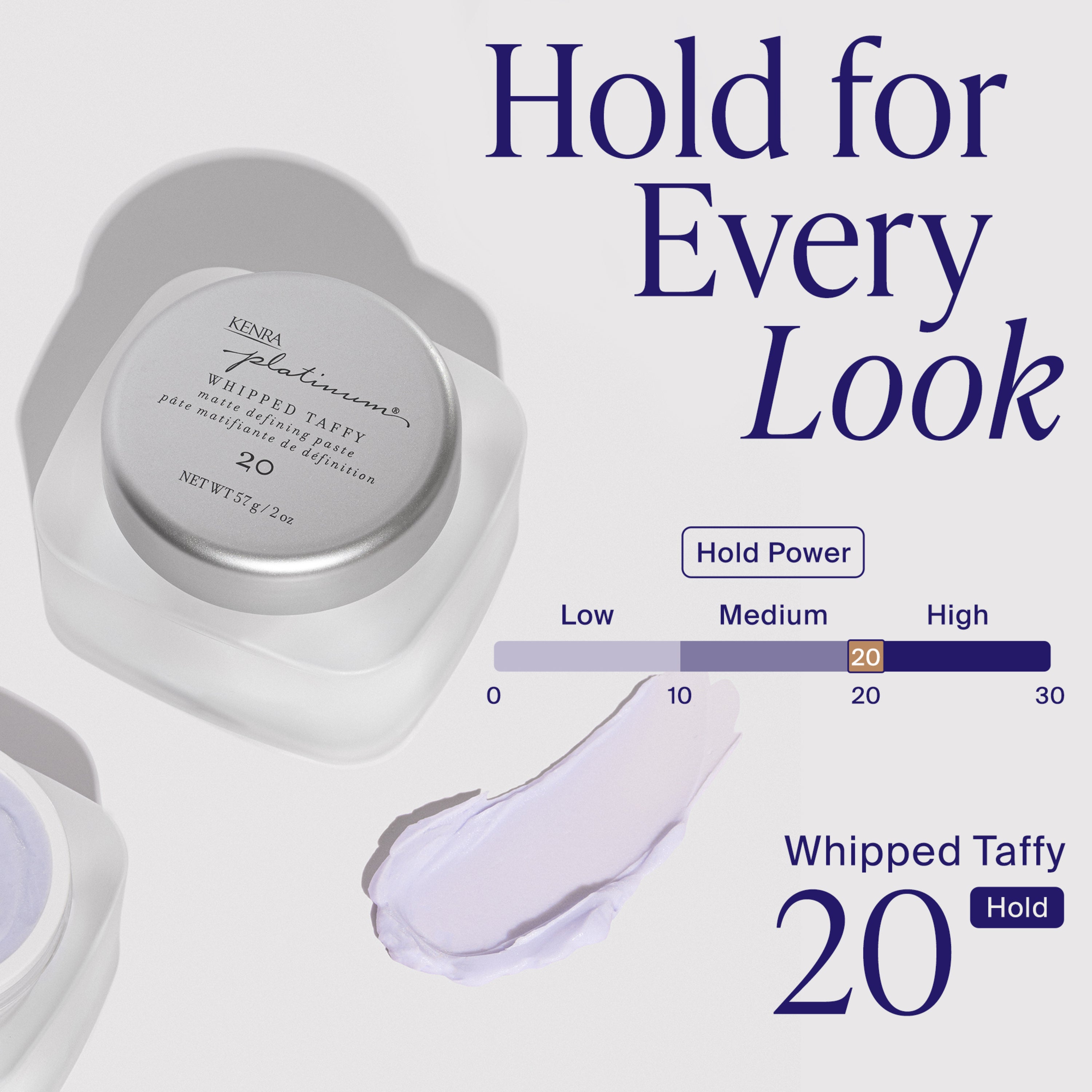 Whipped Taffy 20 – Matte Defining Paste | Kenra Professional