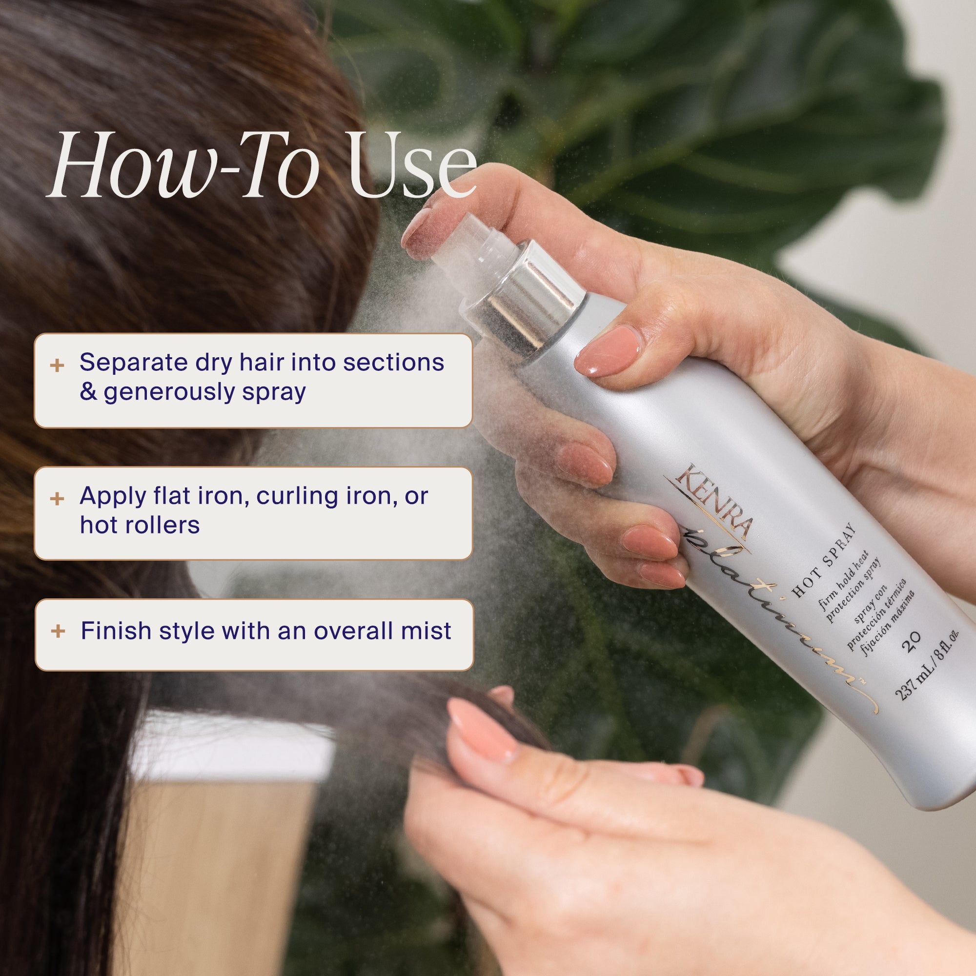 Hot Spray 20 – Heat Protection Spray | Kenra Professional