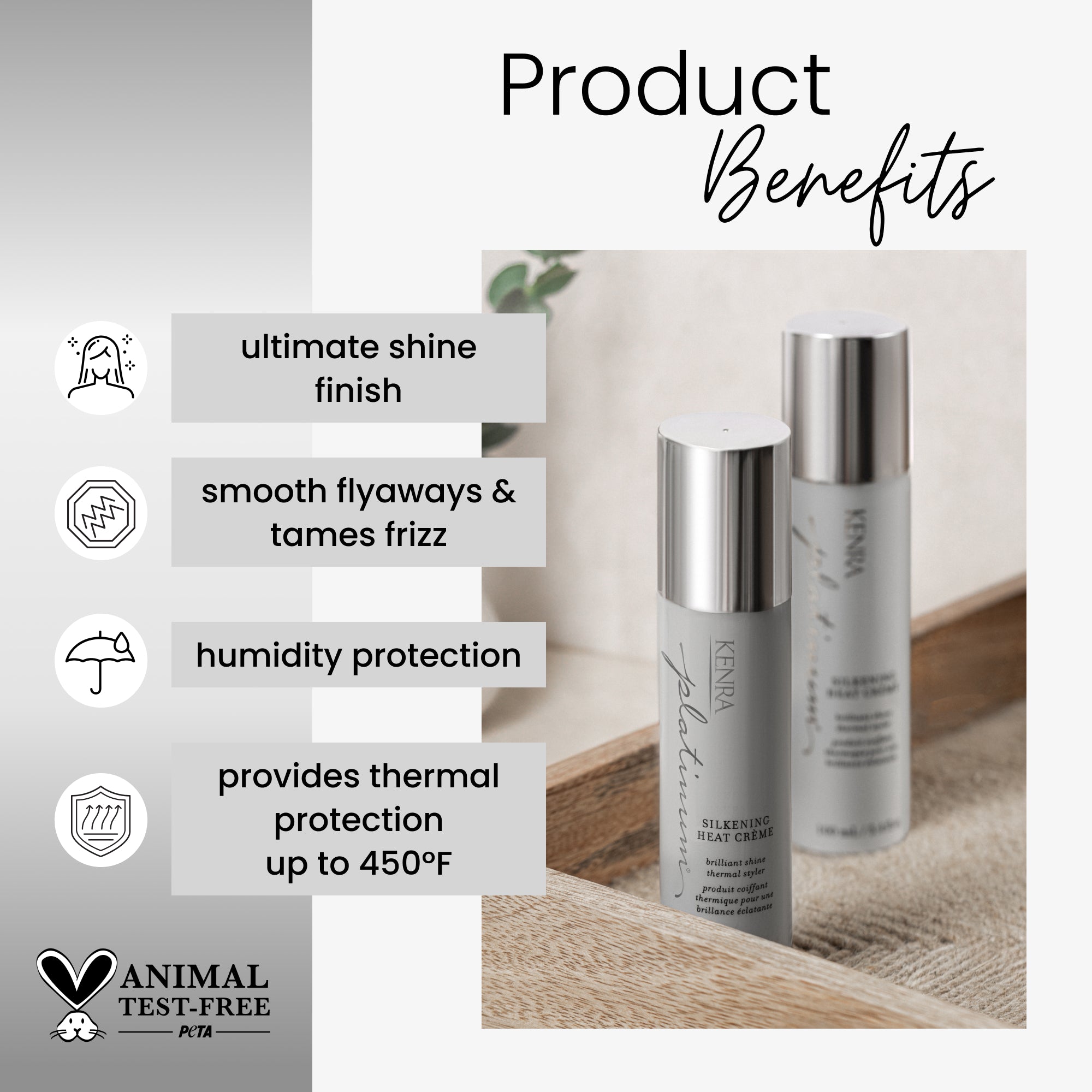 Silkening Heat Crème – Spray | Kenra Professional