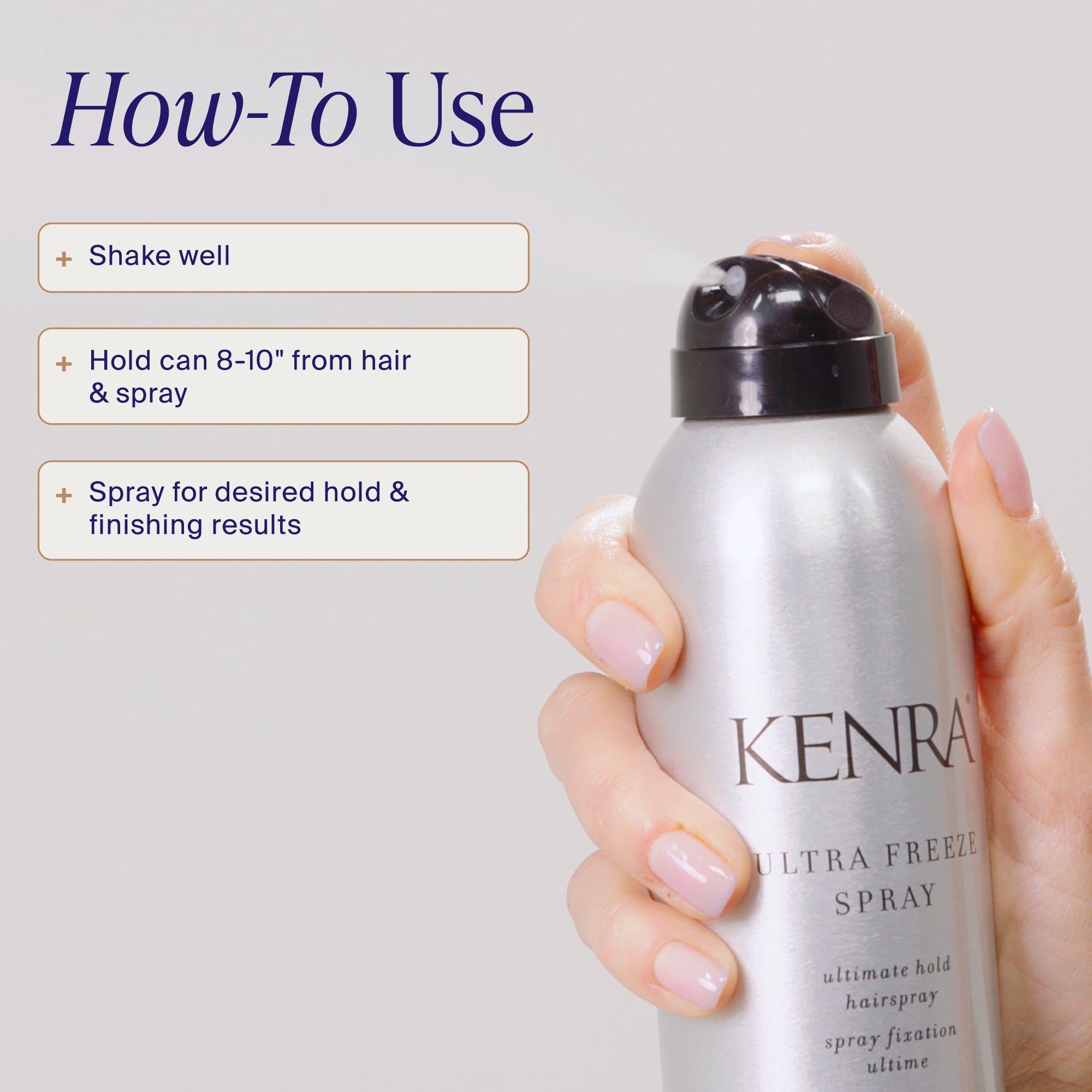 Ultra Freeze Spray 30 – Hold Hairspray | Kenra Professional