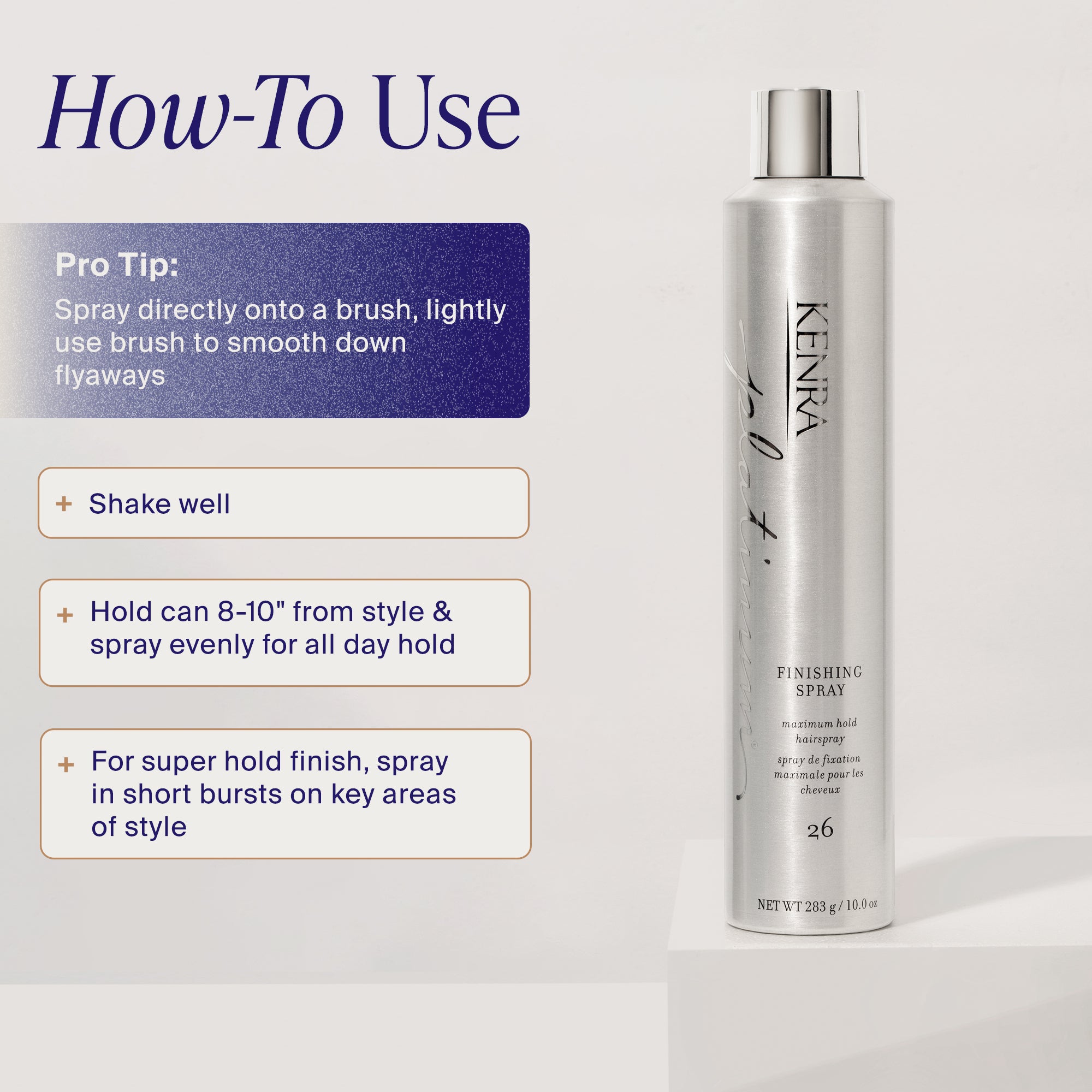 Finishing Spray 26 – Hold Hairspray | Kenra Professional
