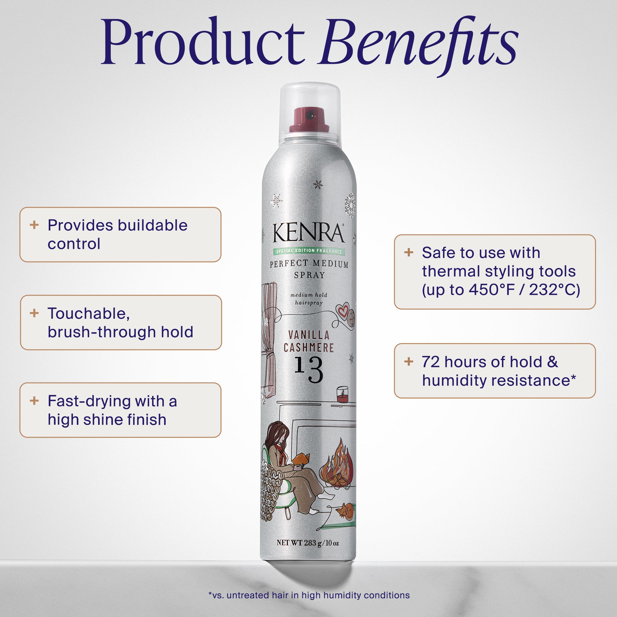 Perfect Medium Spray 13 Vanilla Cashmere – Kenra Professional