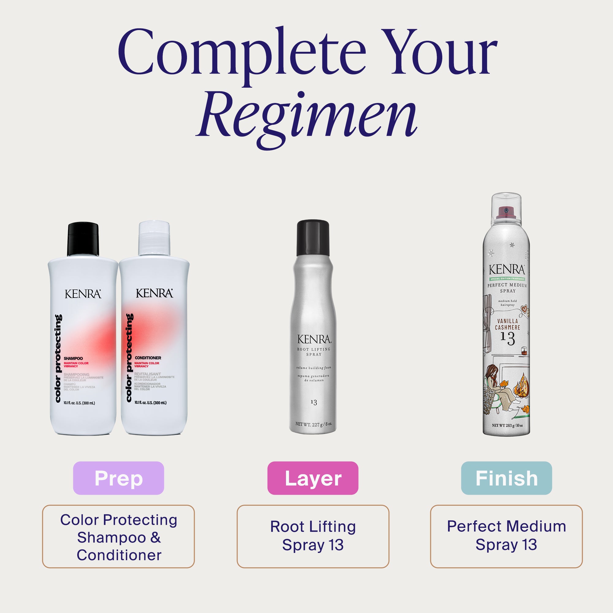 Perfect Medium Spray 13 Vanilla Cashmere – Kenra Professional