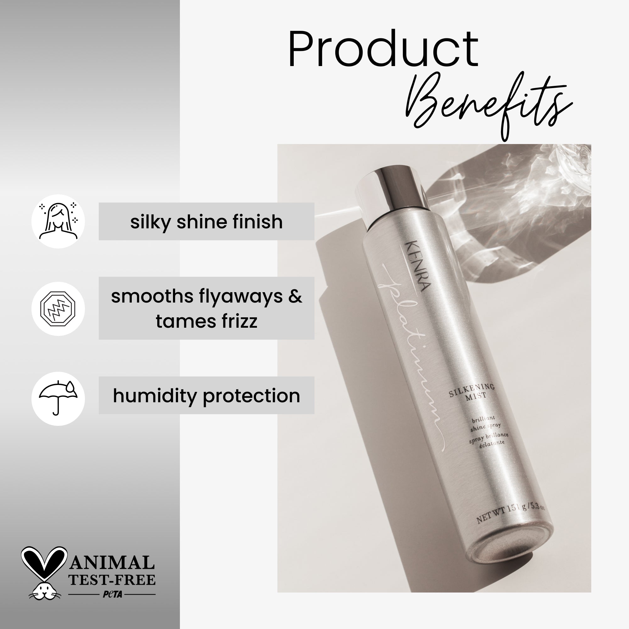 Silkening Mist – Brilliant Shine Spray | Kenra Professional