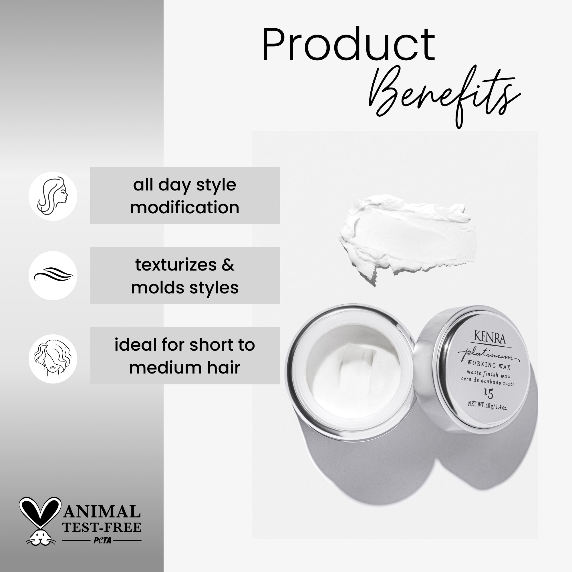 Working Wax 15 – Pomade | Kenra Professional