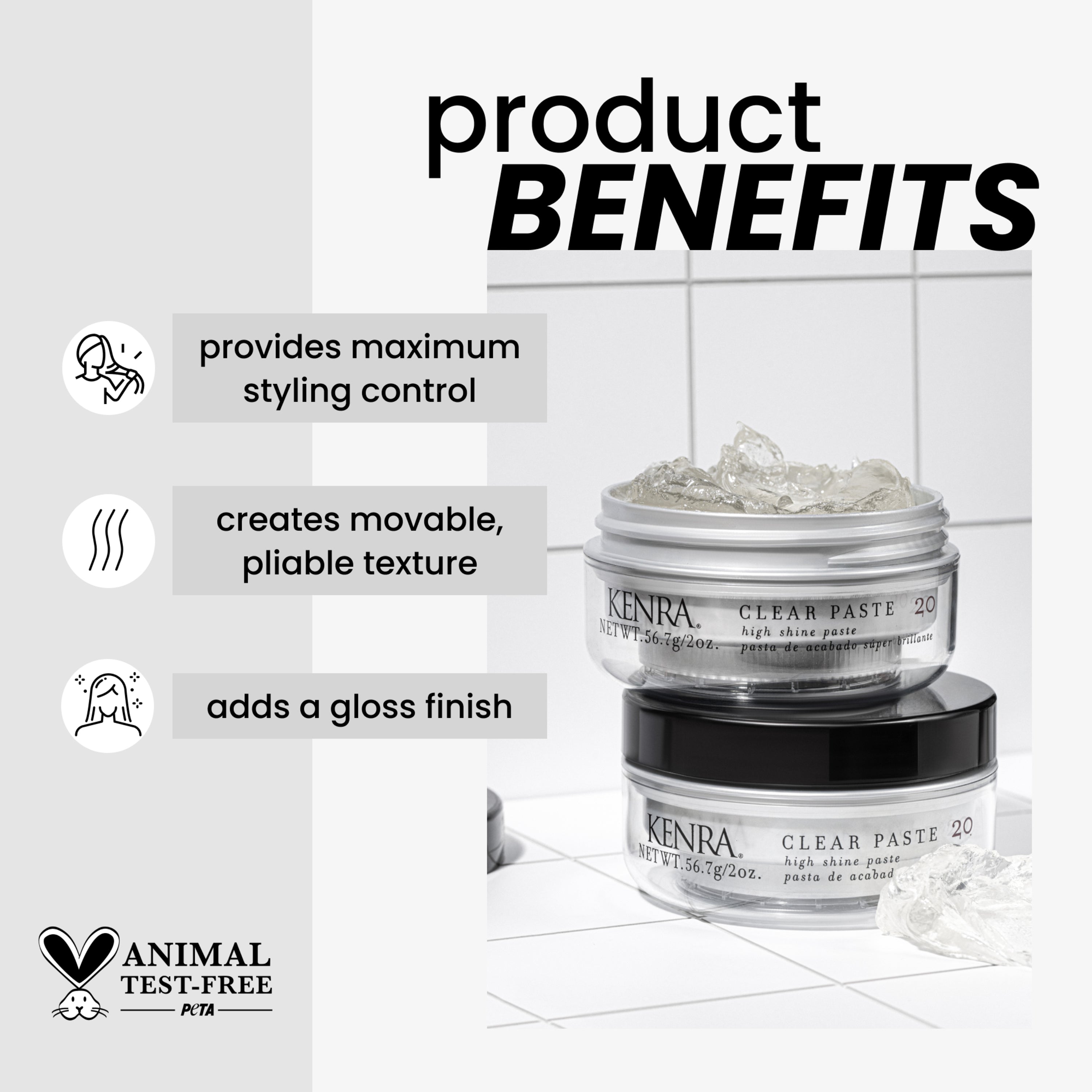 Clear Paste 20 – High Shine Paste | Kenra Professional