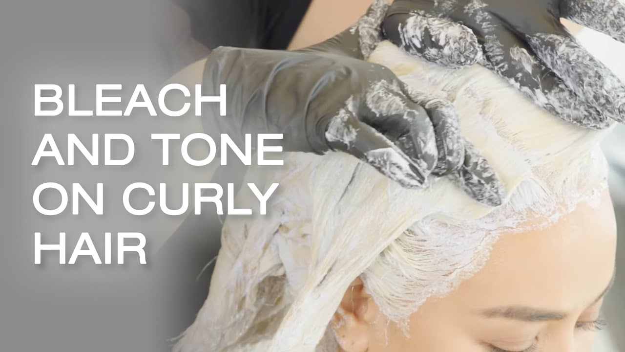 How To: Bleach & Tone Technique on Curly Hair