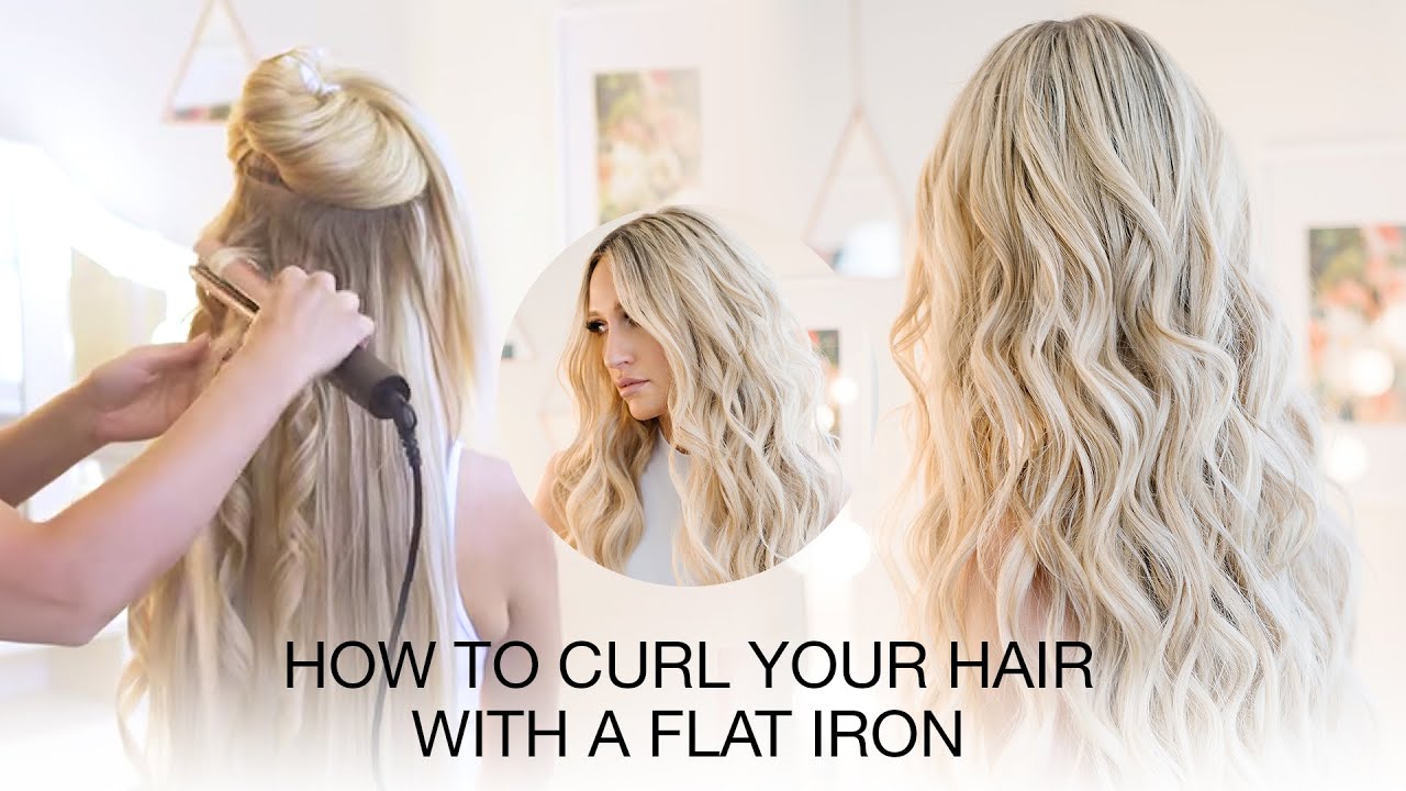 How To Curl Your Hair With A Flat Iron By @Hair and Makeup by Steph