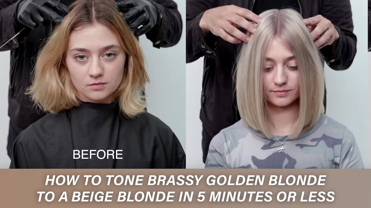 How To: Brassy Golden Blonde to a Beige Blonde