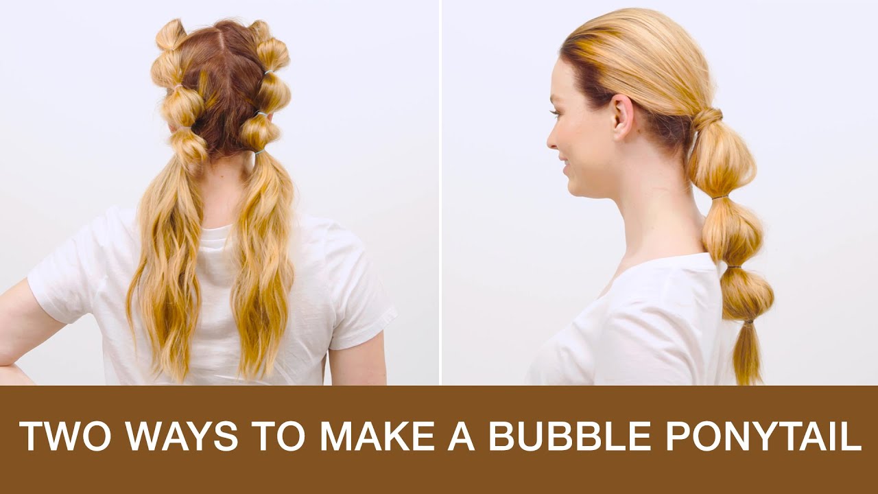 Two Ways to Make a Bubble Ponytail