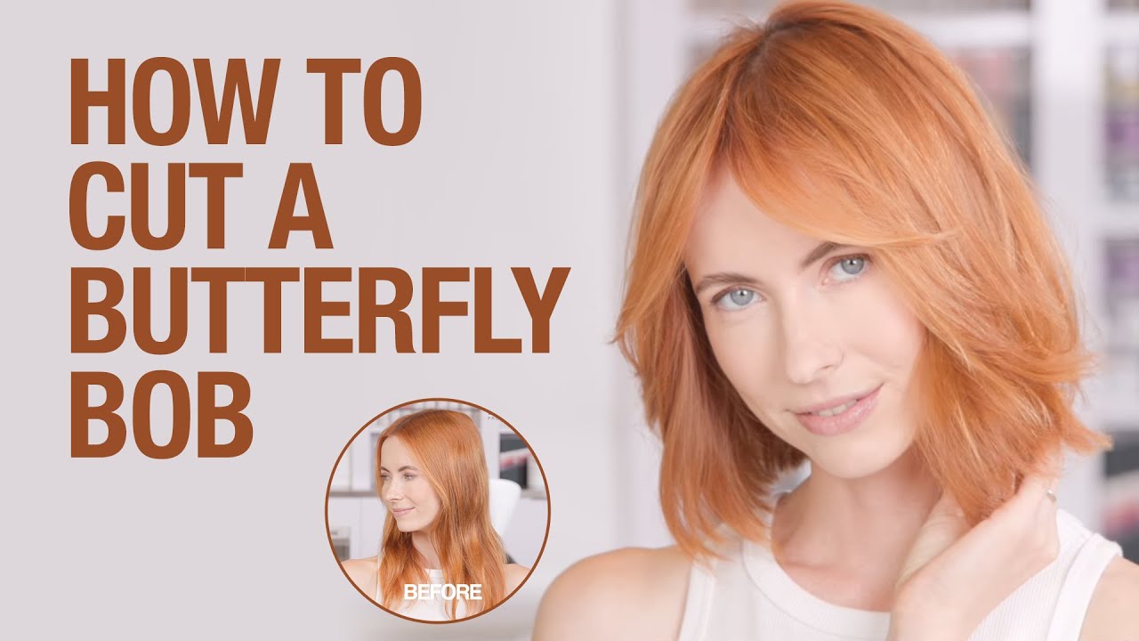 How to Cut a Butterfly Bob | Short Butterfly Cut Hair Cutting Tutorial