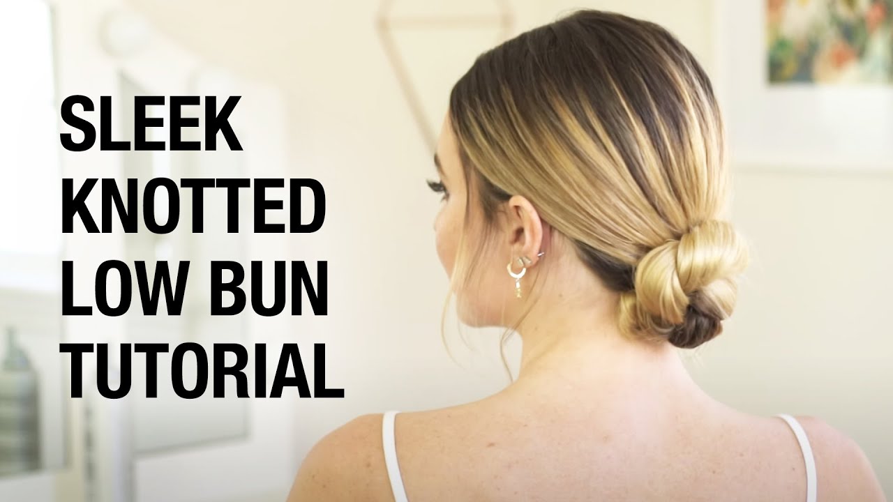 How To Create a Sleek Knotted Low Bun: Hailey Bieber Inspired Hairstyle