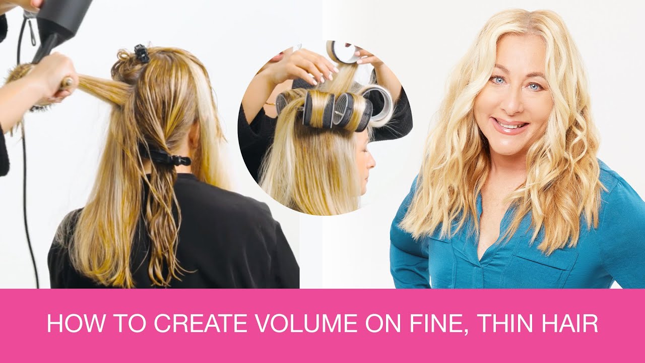 How to create volume on fine thin hair
