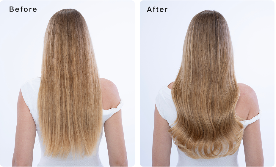 Luxe Shine Shampoo & Conditioner before and after