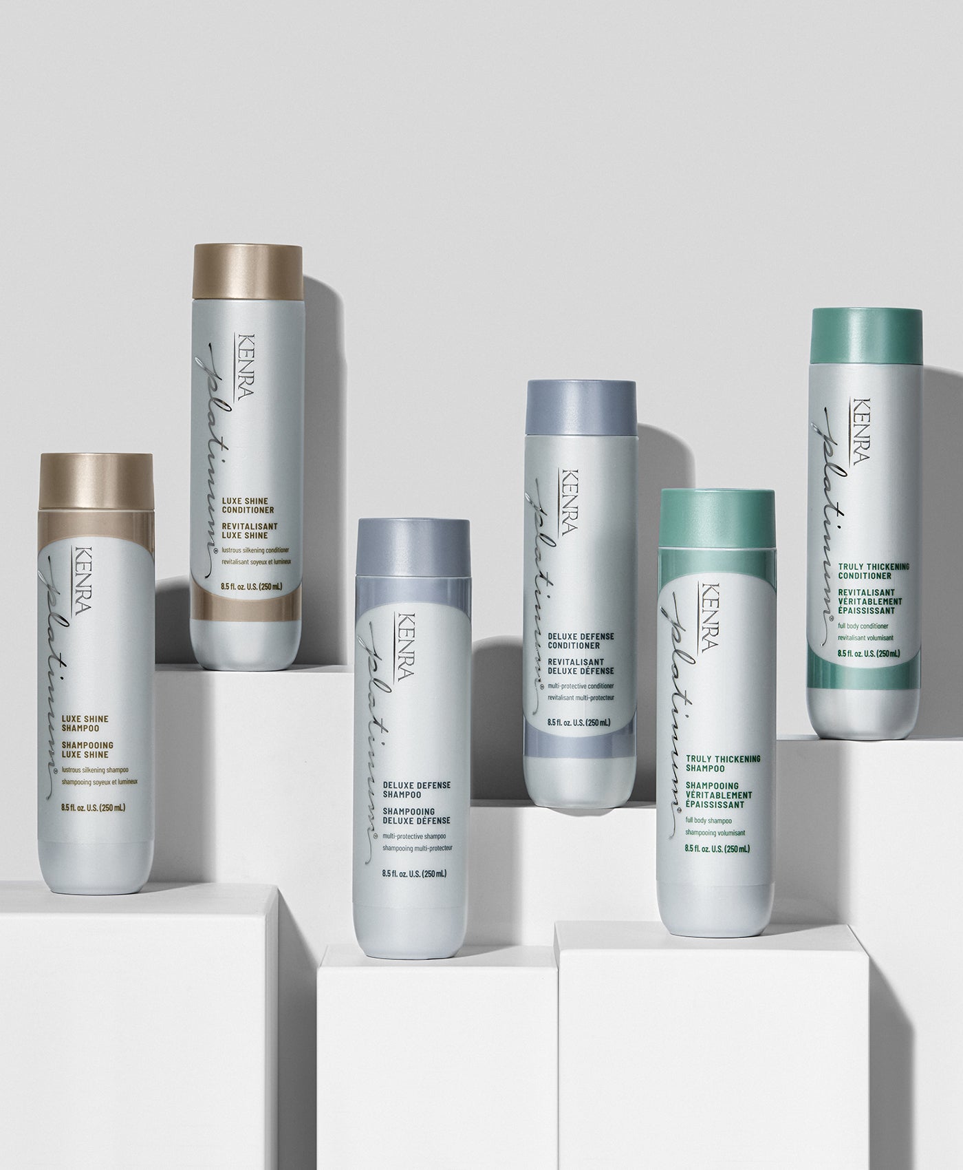 Kenra Platinum collection bottles